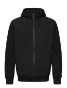 Softshell Hybrid Zip Through Hoodie Black Lyle & Scott