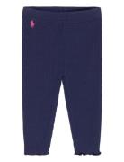 Ribbed Stretch Legging Blue Ralph Lauren Baby