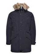 Faux-Fur-Trim Down Hooded Coat Navy Polo Ralph Lauren