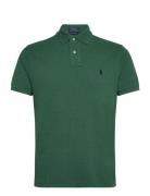 Custom Slim Fit Mesh Polo Shirt Green Polo Ralph Lauren