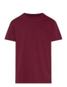 Cotton Jersey Crewneck Tee Burgundy Ralph Lauren Kids