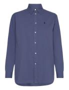 Over Fit Cotton Twill Shirt Navy Polo Ralph Lauren