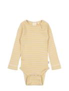 Body L/S Modal Striped Yellow Petit Piao