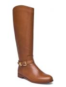 Brooke Burnished Leather Riding Boot Brown Lauren Ralph Lauren