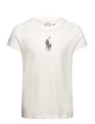 Floral Big Pony Cotton Jersey Tee White Ralph Lauren Kids