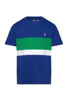 Striped Cotton Jersey Tee Blue Ralph Lauren Kids