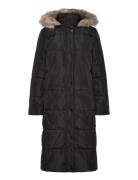 Faux-Fur-Trim Hooded Down Coat Black Lauren Ralph Lauren