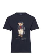 Polo Bear Logo Cotton Jersey Tee Navy Polo Ralph Lauren