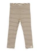 Legging Modal Striped Brown Petit Piao