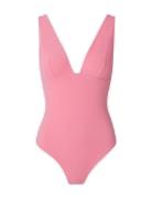 Plunge Swimsuit Pink Understatement Underwear