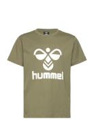 Hmltres T-Shirt S/S Khaki Hummel