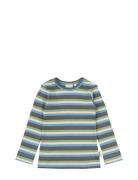 T-Shirt L/S Modal Multi Striped Patterned Petit Piao