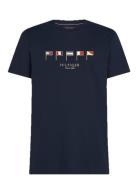 Hilfiger Multi Flags Tee Navy Tommy Hilfiger