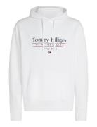 Hilfiger Center Stack Hoody White Tommy Hilfiger