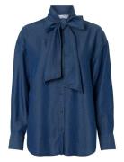 Slfjanna Ls Relaxed Chambray Shirt B Blue Selected Femme