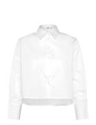 Regular Cropped Shirt White Mango