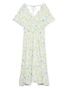 Vmflora Olga Ss 7/8 Dress Wvn Ga Patterned Vero Moda