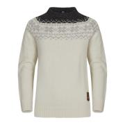 Gridarmor Women’s Snøkrystall Round Neck Ullgenser White/Dk. Grey/Lt. ...