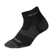 Vectr Light Cush 1/4 Crew Sock Black/Titanium