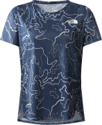 The North Face Women's Printed Sunriser Short Sleeve Shady Blue Valley...