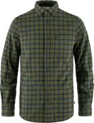 Fjällräven Men's Övik Flannel Shirt Laurel Green-Indigo Blue