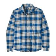 Patagonia Men's L/S Cotton in Conversion LW Fjord Flannel Shirt Captai...