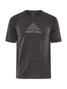 Craft Men's Adv Trail Wool Short Sleeve Tee Black/Melange