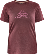 Craft Women's Adv Trail Wool Short Sleeve Tee Punsch/Melange