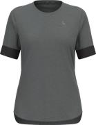 Odlo Women's T-shirt Crew Neck S/S Ride 365 Black Melange/Grey Melange