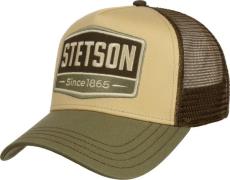 Stetson Men's Trucker Cap Gasoline Olive/Beige/Brown