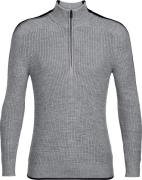 Icebreaker Men's Lodge Long Sleeve Half Zip Sweater Gritstone Heather/...