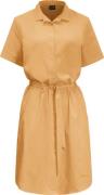 Women's Holiday Midi Dress Honey Yellow