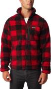 Columbia Men's Winter Pass Print Fleece Full Zip Mountain Red Check Pr...