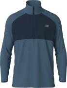 New Balance Men's Athletics Heat Grid 1/2 Zip Heather Blue