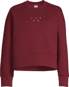 Casall Women's Boxy Crew Neck Sweatshirt Evening Red