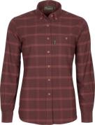 Pinewood Women's Värnamo Flannel Shirt Earth Plum