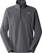 The North Face Men's 100 Glacier 1/4 Zip Fleece TNF Medium Grey Heathe...