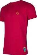 La Sportiva Men's Climbing On The Moon T-Shirt Fucsia/Giallo