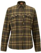 Pinewood Women's Abiskohiking Flannel Shirt Moss Green