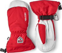 Hestra Army Leather Heli Ski Mitt Red