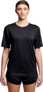 Saucony Women's Stopwatch Short Sleeve Black