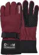 Didriksons Kids' Lovas Five Finger Gloves 2 Anemon Red