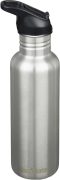 Klean Kanteen Classic 800 ml (W/ Flip Seal Sport Cap and Straw) Brushe...