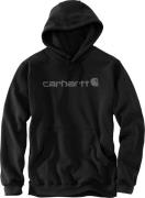 Carhartt Men's Signature Logo Hooded Sweatshirt Black/gray