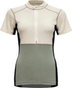 Devold Women's Lauparen Merino 190 Zip Tee Raw White/fog/ink
