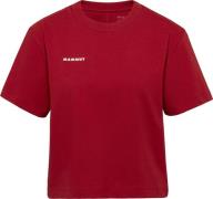 Mammut Women's Mammut Base Cropped T-Shirt Mini Logo Dark Mammut Red