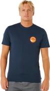 Rip Curl Men's Pacific Rinse Stacked Tee Dark Navy