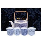 Tokyo Design Studio Nippon Blue set med tekanna och mugg