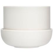 Iittala Nappula Kruka Med Fat 170x130 mm, Vit