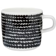 Marimekko OIVA kaffekopp 2 dl, siirtolapuutarha, vit/svart